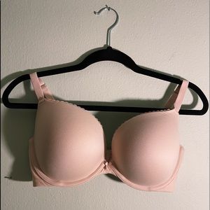 Torrid Curve Plunge bra in beige.